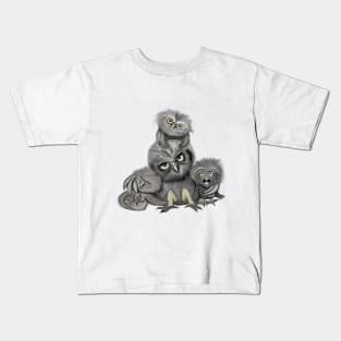 Owl Family Kids T-Shirt